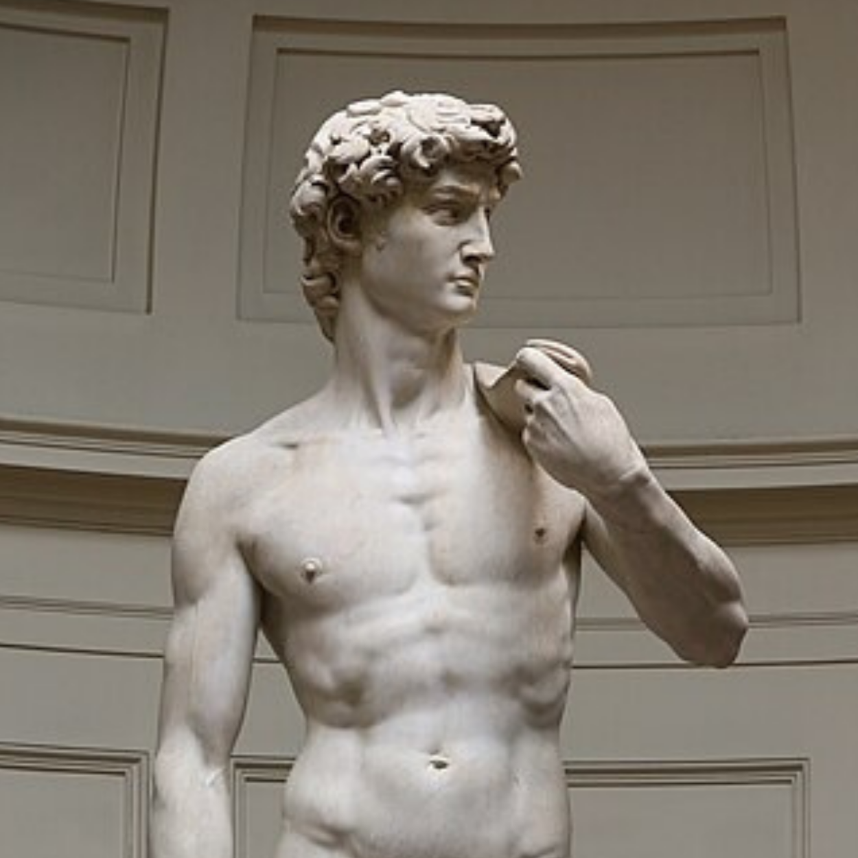 Marble sculpture of Michelangelo's David